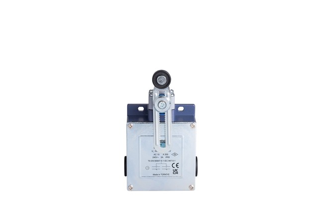 L54 Metal Gövde 18 mm Plastik Ayarlanabilir Kollu Makara Ani Hareketli 2* (1NC+1NO ) Sınır Şalter